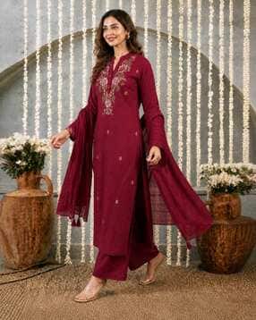texstile Women Embroidered 3-Piece Kurta Suit Set-picture-11