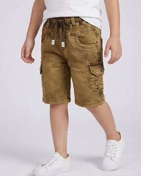 jfr Boys Regular Fit Mid-Rise Cargo Shorts-picture-11