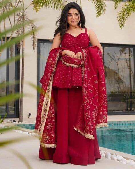 Nyrika Women Embroidered 3-Piece Flared Kurta Set