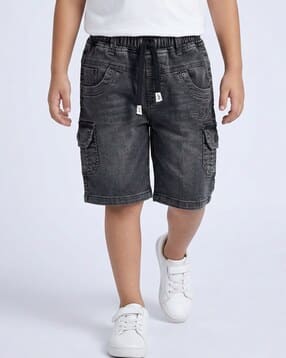 jfr Boys Regular Fit Mid-Rise Cargo Shorts-picture-41