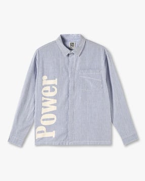 yb dnmx Boys Typographic Print Boxy Fit Cotton Shirt-picture-16