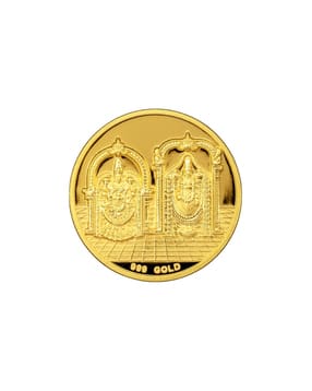 0.25 G 24 Kt (999) Solid Gold Coin - Padmavati Balaji-image-5