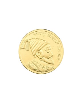 10 G 24 Kt (999) Solid Gold Coin - Shivaji-image-39