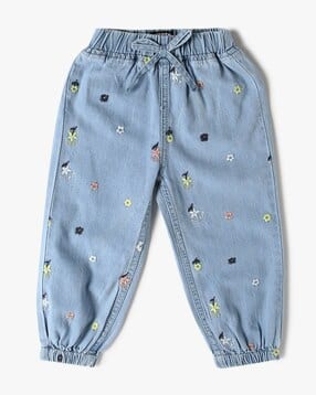 yousta Girls Embroidered Parachute Jogger Jeans-picture-12