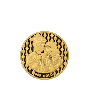 5 G 24 Kt (999) Solid Gold Coin - Dulha Dulhan-image-32