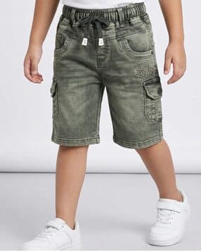 jfr Boys Regular Fit Mid-Rise Cargo Shorts-picture-29
