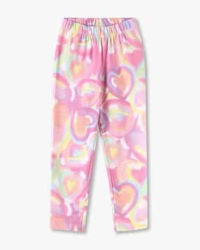 kg frendz Girls Heart Print Skinny Leggings-picture-50