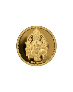 0.5 G 24 Kt (999) Solid Gold Coin - Ganesh ji-image-6