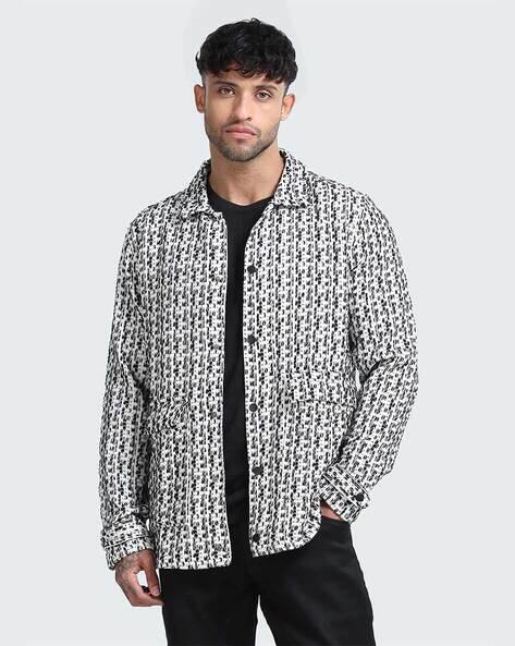 StitchX Men Printed Regular Fit Shackets