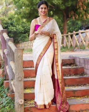 revangi Women Self-Design Traditional Saree with Blouse Piece-picture-36