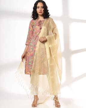 avaasa mix n' match Women Printed Chanderi Dupatta-picture-18