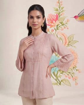 lakshita Women Embroidered Regular Fit Shirt-picture-17