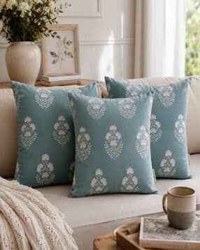zensha decor Set of 3 Embroidered Cushion Covers 18" x 18"-picture-42