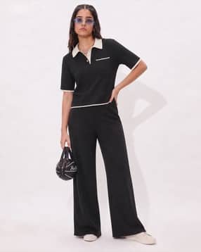 buda jeans co Women Ribbed 2-Piece Top & Pyjamas Set-picture-11