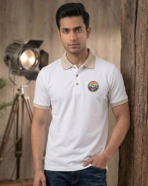 Buda Jeans Co Men Regular Fit Polo T-Shirt