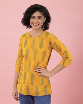 popmantra Women Printed Straight Kurti-picture-16