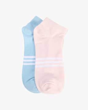 yousta Women Pack of 2 Striped Ankle-Length Socks-picture-22