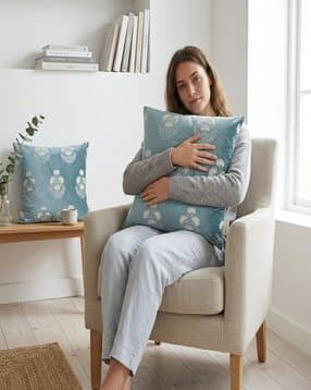 zensha decor Set of 2 Embroidered Cushion Covers 18" x 18"-picture-19