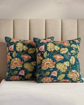 zensha decor Set of 3 Floral Print Cushion Covers 18" x 18"-picture-0