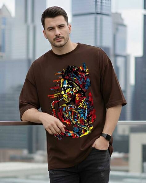 Buda Jeans Co Men Oversized Fit Printed T-Shirt
