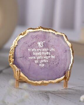homearte india Agate Showpiece with Metal Base -picture-29