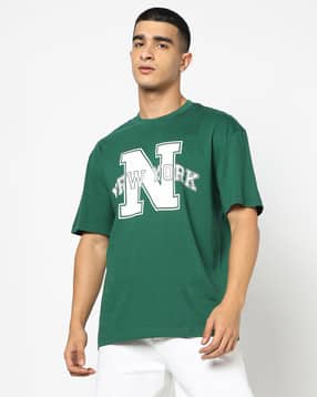 men typographic relaxed fit t-shirt