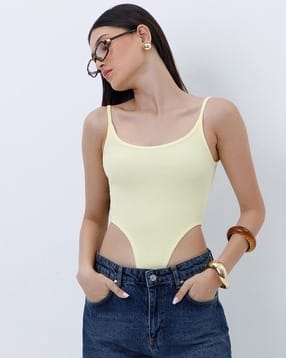 color capital Women Ribbed Jersey Bodysuit-picture-12