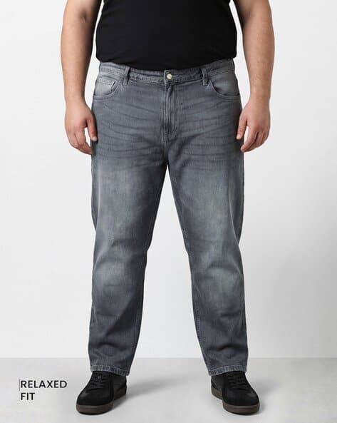The Indian Garage Co Men Eternity Mid-Wash Relaxed Jeans