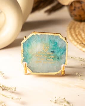 homearte india Agate Showpiece with Metal Base -picture-15