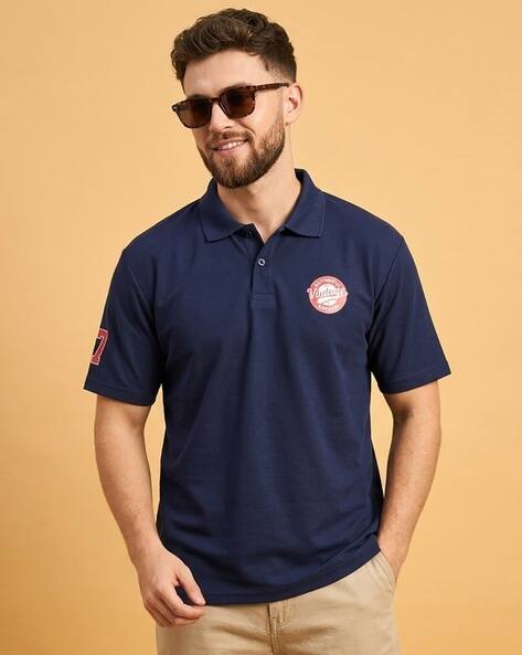 NEONOMAD Men Regular Fit Polo T-Shirt with Accent