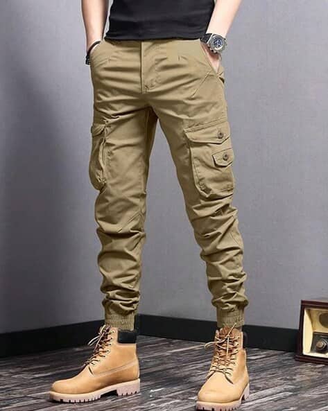 POSHAX Men Relaxed Fit Cargo Jogger Pants