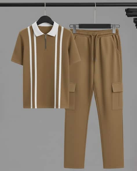 Buda Jeans Co Men Striped 2-Piece Tracksuit