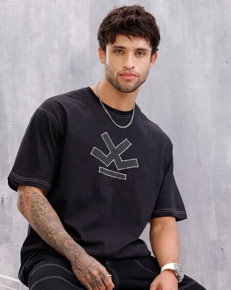 Men Oversized Fit Printed T-Shirt