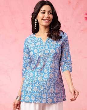 popmantra Women Floral Print Straight Kurti-picture-36