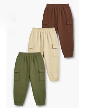 trampoline Boys Pack of 3 Mid-Rise Cargo Joggers-picture-31