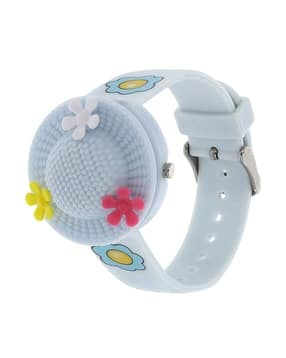 girls round dial analogue watch-nuc4032pp02