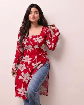 katara fashion Women Floral Print Straight Kurta-picture-47
