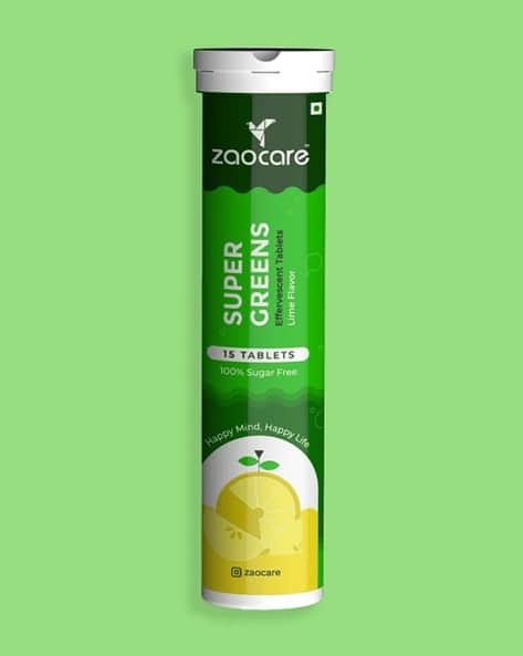 Zaocare Women Effervescent Tablets for Tummy Fat Burning & Gut Detox - 15 Tablets