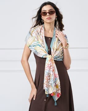 forever glam by pantaloons Women Floral Print Scarf-picture-15