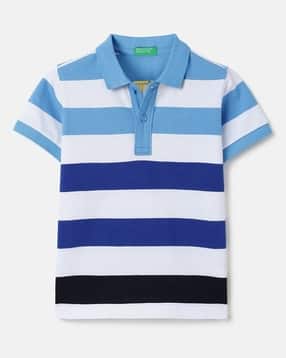 united colors of benetton Boys Striped Regular Fit Polo T-Shirt-picture-26