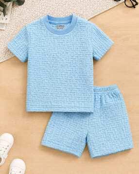 trampoline Boys Textured Shorts & T-Shirt Set-picture-40