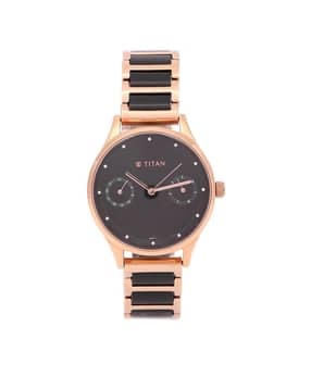 Analogue Watch with Metallic Strap-NU2670WD01-image-44