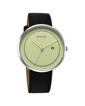sonata Men Leather Analogue Watch-NU77152SL04-picture-38