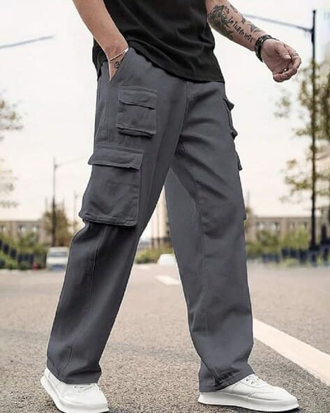 Buda Jeans Co Men Loose Fit Mid-Rise Cargo Pants