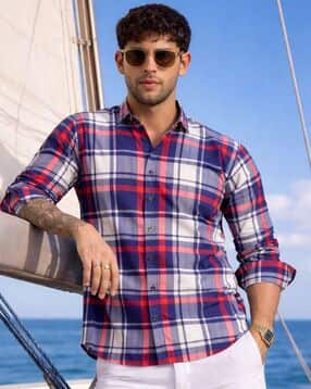 alpha tribe Men Checked Regular Fit Shirt-picture-39