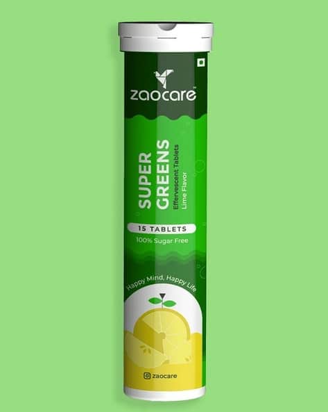 Zaocare Women Pack of 2 Effervescent Tablets for Tummy Fat Burning & Gut Detox - 2 x 15 Tablets