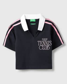 united colors of benetton Girls Embroidered Regular Fit Polo T-Shirt-picture-19
