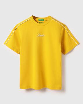 united colors of benetton Boys Typographic Print Regular Fit Round-Neck T-Shirt-picture-19