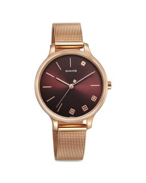 sonata Women Water-Resistant Analogue Watch-NU87050WM03-picture-20