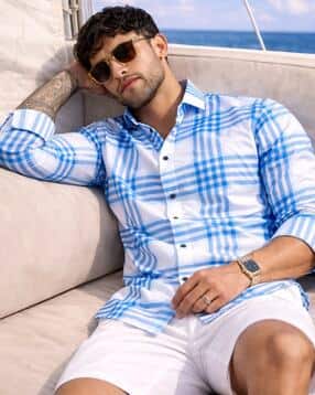 alpha tribe Men Checked Regular Fit Shirt-picture-38